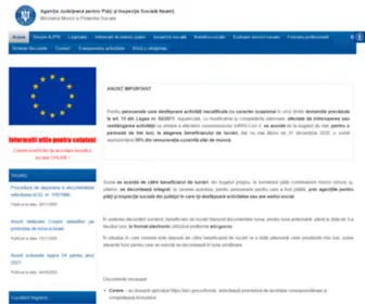 Ajpsneamt.ro(Agenția Județeană pentru Plăți și Inspecție Socială Neamț) Screenshot