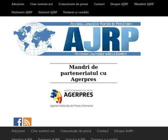 AJRP.org(Asociația Jurnaliștilor Români de Pretutindeni) Screenshot