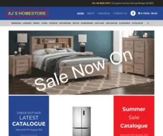 AjshomeStore.com.au(AJ's Homestore) Screenshot