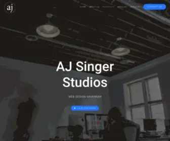 Ajsingerstudios.com(Web Design Savannah) Screenshot