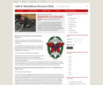 Ajsmatchlesseastsuffolk.co.uk(AJS & Matchless Owners Club) Screenshot