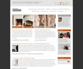 Ajstoneworks.com(Hand-carved Fireplaces, Range Hoods, & Ornamentation) Screenshot