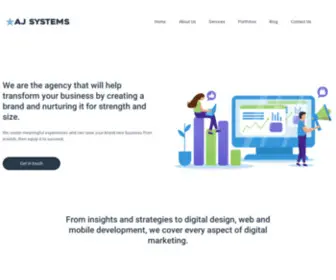 Ajsystems.com(Intelligent Digital Marketing Solutions) Screenshot