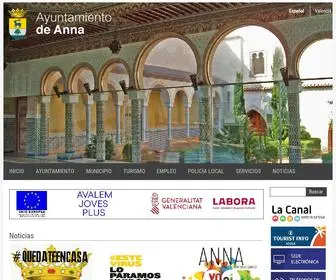 Ajuntamentanna.es(Ayuntamiento de Anna) Screenshot