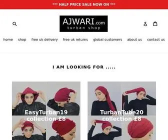 Ajwari.com(Turban shop) Screenshot