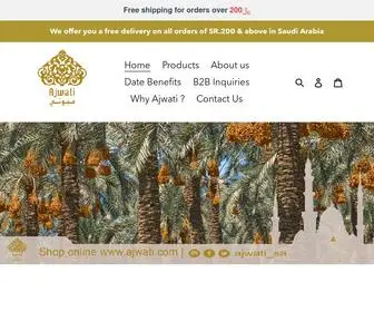 Ajwati.com(Ajwati Finest Gourmet dates) Screenshot