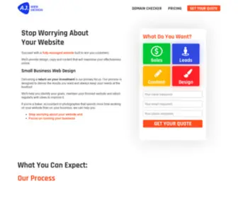 Ajwebdesign.com.au(Stop Worrying About Your Website) Screenshot