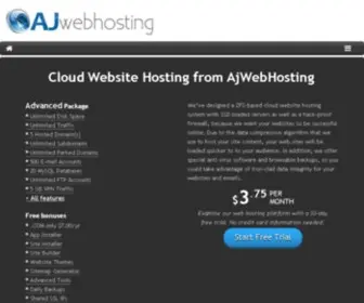 Ajwebhosting.com Screenshot