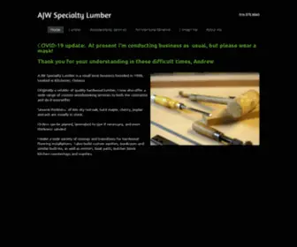 Ajwlumber.com(AJW Specialty Lumber) Screenshot