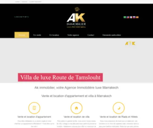 AK-Immobilier.com(AK Immobilier) Screenshot