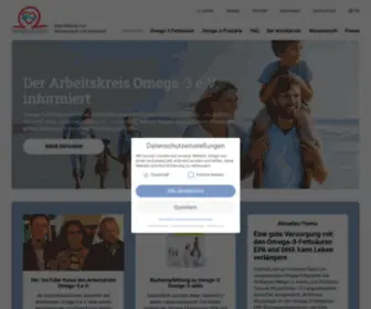 AK-Omega-3.de(Eine Initiative von Wissenschaft und Wirtschaft) Screenshot