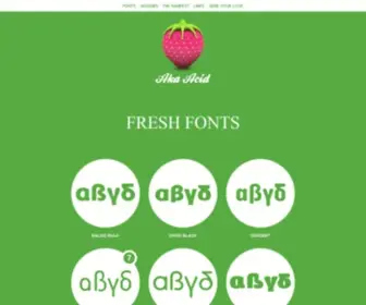 Aka-Acid.com(Aka-Acid Free Fonts) Screenshot