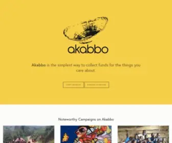 Akabbo.ug(Raise funds locally for the things you care about) Screenshot