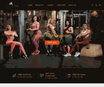 Akactivewear.com(AK Activewear) Screenshot