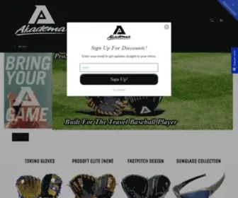 Akademapro.com(Akadema Baseball & Softball Products) Screenshot