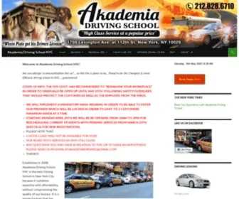 Akademiadriving.com(Akademia Driving School NYC) Screenshot