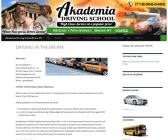 Akademiadrivingbx.com(Driving in the bronx) Screenshot