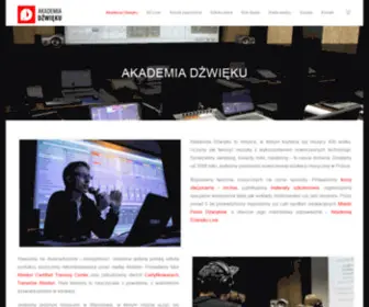 Akademiadzwieku.pl(Akademia Dźwięku) Screenshot