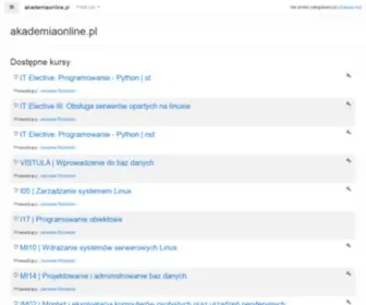 Akademiaonline.pl(Przekierowanie) Screenshot