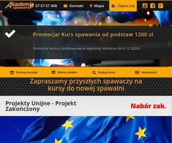 Akademiaspawania.pl(Kursy spawalnicze) Screenshot