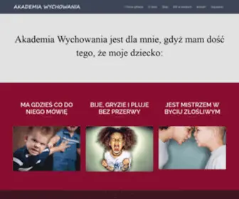 Akademiawychowania.com(Metody wychowawcze okiem psychologa. Bądz jak Superniania) Screenshot