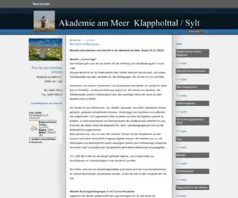 Akademie-AM-Meer.de(Akademie am Meer) Screenshot