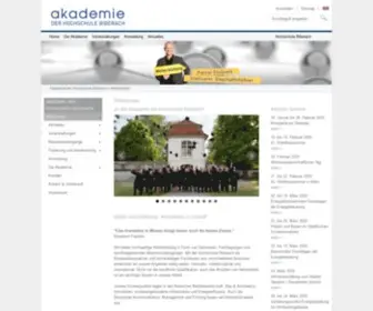 Akademie-Biberach.de(Hochschule Biberach) Screenshot