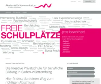 Akademie-BW.de(Akademie für Kommunikation) Screenshot