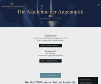 Akademie-Der-Augenoptik.de(Die Meisterschule für Augenoptiker) Screenshot