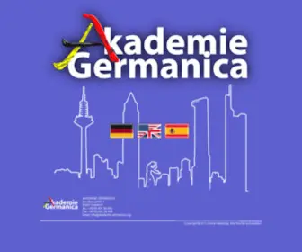 Akademie-Germanica.info(Deutschkurse in Frankfurt Deutschland für alle Stufen mit Unterkunft) Screenshot