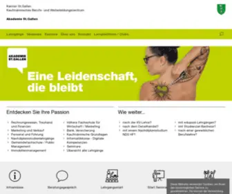 Akademie.ch(Kantonale Weiterbildungsinstitution für berufsbegleitende praxisnahe Lehrgänge) Screenshot