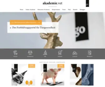 Akademie.vet(Online-Seminare für Tierärzte, Veterinärmediziner, Hundezüchter) Screenshot