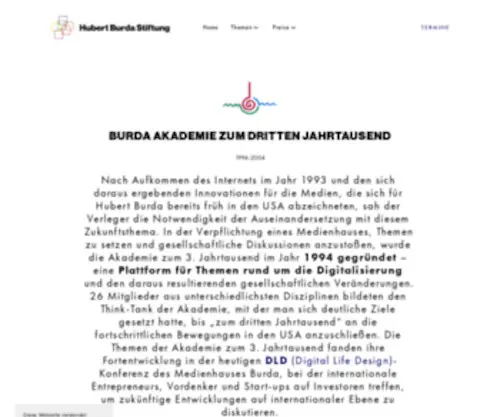 Akademie3000.de(Akademie zum dritten Jahrtausend) Screenshot