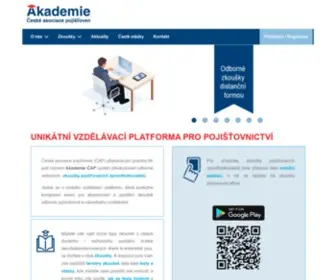 Akademiecap.cz(Akademie ČAP) Screenshot