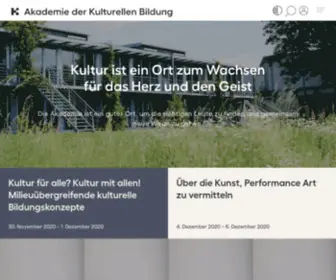 Akademieremscheid.de(Akademie der Kulturellen Bildung) Screenshot