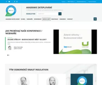 Akademiezateplovani.cz(Akademie zateplov) Screenshot