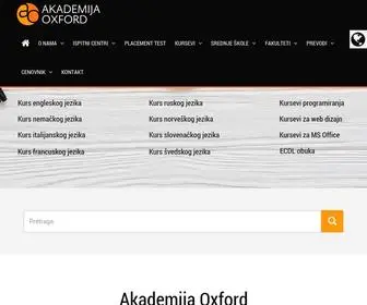 Akademijaoxford.com(Akademija Oxford) Screenshot