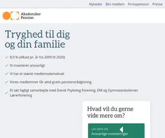 Akademikerpension.dk(AkademikerPension) Screenshot