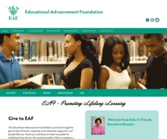 Akaeaf.org(Alpha Kappa Alpha Educational Advancement Foundation) Screenshot