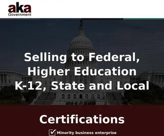 Akagovernment.com(Selling to Education) Screenshot