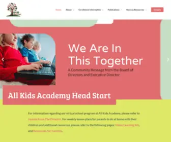Akaheadstart.org(All Kids Academy Head start) Screenshot