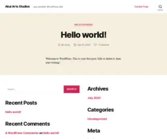 Akaiarts.com(Just another WordPress site) Screenshot