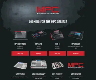 Akaiprompc.com(AKAI Pro MPC) Screenshot