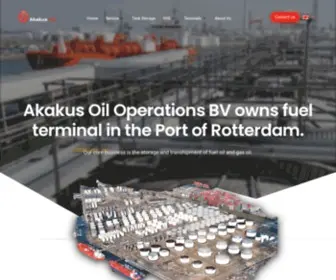 Akakusoil.nl(Oil Storage And Transportation Company) Screenshot