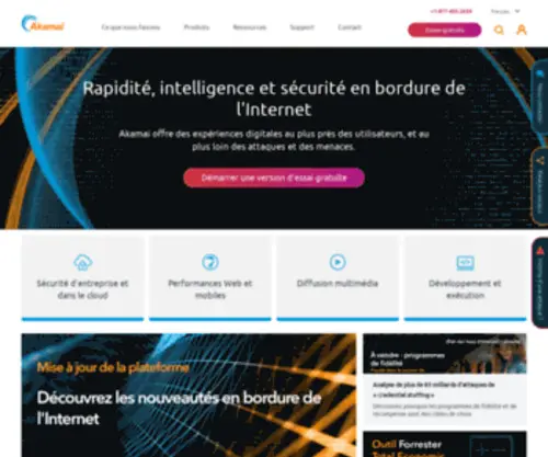 Akamai.fr(Services Cloud) Screenshot