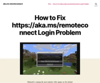 Akamsremoteconnect.com(Aka.ms/remoteconnect Login Problem Fixed) Screenshot
