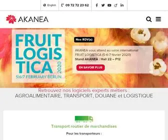 Akanea.com(Editeur de logiciels Agroalimentaire) Screenshot