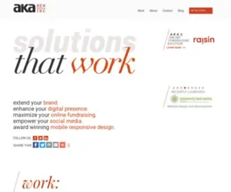 Akanewmedia.com(Award winning websites designed with purpose and passion) Screenshot