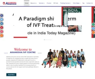 AkankshaivFcentre.com(Akanksha IVF Centre in Delhi) Screenshot