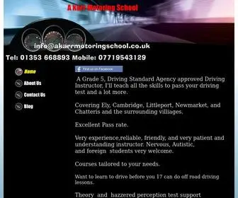 Akarrmotoringschool.co.uk(A Karr Motoring School) Screenshot